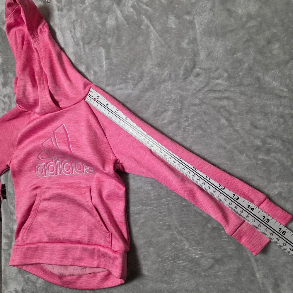 Adidas Toddler Girls 2PC Tracksuit Hoodie Jogger Set 3T Pink‎